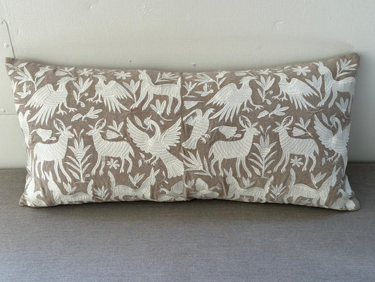 Emmy Embroidered Lumbar Cushion